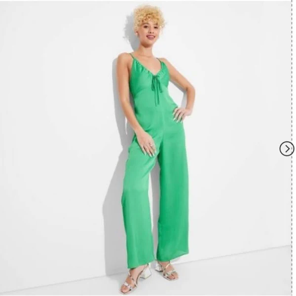 Wild Fable Women's Wide Leg Satin Jumpsuit